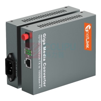 netLINK 光纤收发器 HTB-4100AB-20KM-N(FC) 传输速率:千兆 接口类型:1光1电 类型:单模单纤