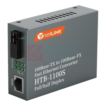 netLINK 光纤收发器 HTB-1100S-25A 传输速率:百兆 接口类型:1光1电 类型:单模单纤