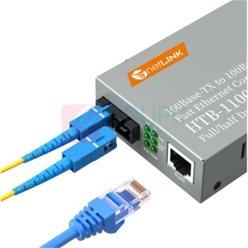 netLINK 光纤收发器 HTB-1100S-25A 传输速率:百兆 接口类型:1光1电 类型:单模单纤