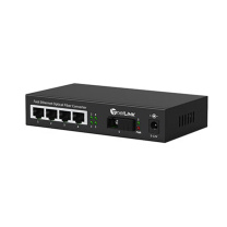 netLINK 光纤收发器 HTB-3100B/4FE-25KM 传输速率:百兆 接口类型:1光4电 类型:单模单纤