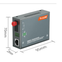 netLINK 光纤收发器 HTB-3100AB-25KM/FC-S 百兆单模单纤 FC接口 升级版