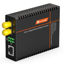 netLINK 光纤收发器 HTB-1100-2KM/ST 100Mbps 市电供电 1920*1080 桌面式 无屏幕 百兆 电口&光口 自然散热 3W