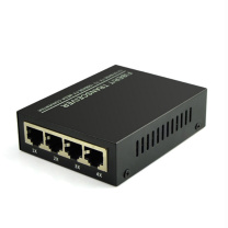 netLINK 光纤收发器 9.3CM*7CM*2.6CM 1光4电百兆单模双纤光纤收发器百万高清摄像机专用一台
