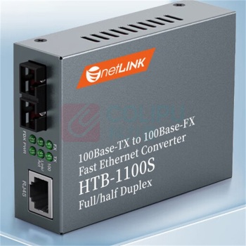 netLINK 单模双纤光纤收发器 HTB-1100S-25Km 接口类型SC 传输速率100M 传输距离25km 2个/套 2个/套
