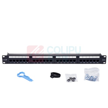 大唐保镖 网络配线架 DT2804-624 接口数量:24口 接口模式:RJ45 高度:44mm