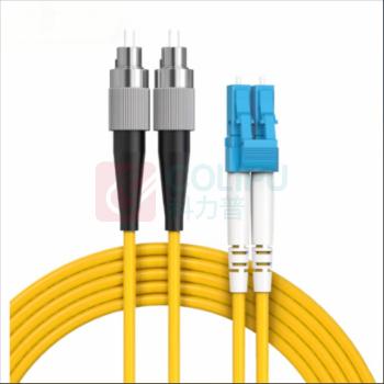 netLINK 光纤尾纤 双工 带防尘帽 LC阳 单模×2芯×3m FC圆头 -LC方头尾纤 L=3m