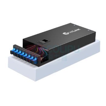 netLINK 光纤终端盒 8口8芯多模SC满配 电信级尾纤光纤熔接配线架接续箱 桌面式 HTF-8SC-MM