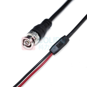 优企 BNC转鳄鱼夹bncQ9信号测试线示波器探头检测线 3C-2V 1米 (黑色+红色)