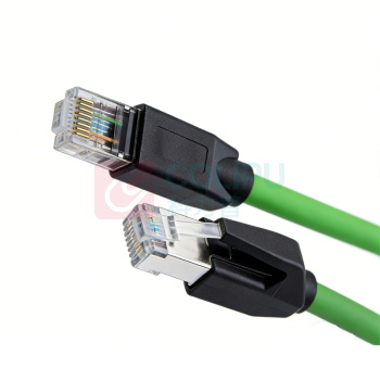 优企 超6类 高柔双屏蔽网线 HT26320-16 5m (绿色)