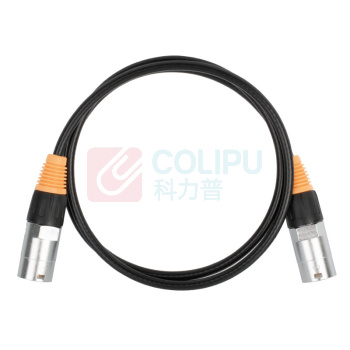 优企 RJ45模块网线卡侬网线航空插网络线机房防水跳线搬砖矿机千兆网线 5m 防水卡侬插六类千兆网线