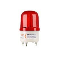 山头林村 旋转式声光报警器 LTE-1101SJ LED款螺栓底座 有声 220V (红色)