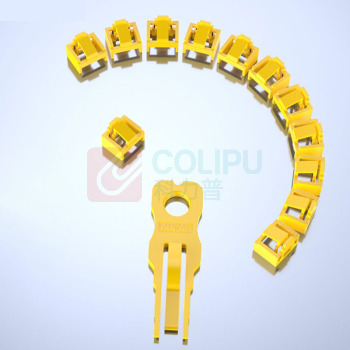 奥卡斯 RJ45端口锁 网口锁 ACPT5678-YE 锁12个+钥匙1个 (黄色)