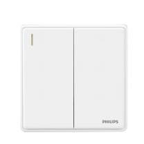 飞利浦 PHILIPS 86型暗装面板开关 二开双控