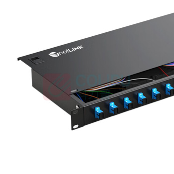 netLINK 光纤终端盒 HTF-12SC-MM 接口数量:12口 接口模式:SC 高度:44mm