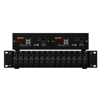netLINK 光纤收发器机架 HTB-14AC 规格:488×230×90mm (黑色)
