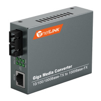 netLINK 光电转换器 HTB-GS-03 接口类型:SC;RJ45 规格:95×25×70mm (黑色)