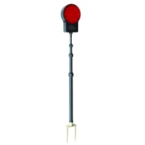 华荣 双面警示灯 GAD103-I LED IP65 频闪22h 长亮12h 220*145*850mm 3.7V (黑色)