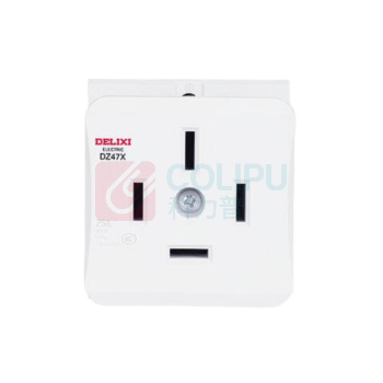 德力西电气 DELIXI ELECTRIC 模数化插座 DZ47X416 安装方式:导轨式安装 插座类型:明装 产品系列:DZ47X系列 额定电流:16A 额定电压:250V 防护等级:IP20 规格:16A 极数:3P+PE 类型:插座;明装 芯数:4芯 主体材质:PC