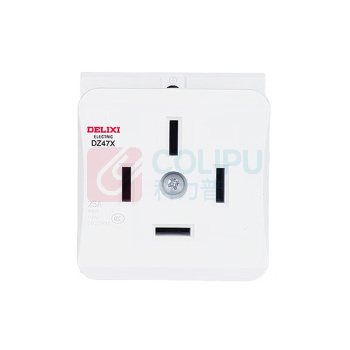 德力西电气 DELIXI ELECTRIC 模数化插座 DZ47X416 安装方式:导轨式安装 插座类型:明装 产品系列:DZ47X系列 额定电流:16A 额定电压:250V 防护等级:IP20 规格:16A 极数:3P+PE 类型:插座;明装 芯数:4芯 主体材质:PC