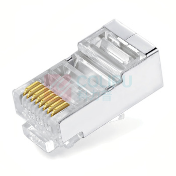 舜普 SP 水晶头 SPJ5-RJ45-100 超五类屏蔽 (透明色) 100个/包