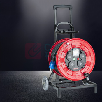 野狼 YELANG 工业款移动电缆盘 YLN241009 3x2.5mm²/50米/250V/10A×3+16A防尘插座