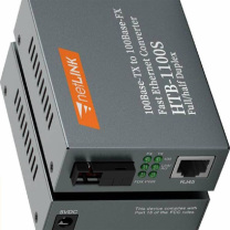 netLINK 百兆单模双纤光纤收发器 HTB-1100S-25KM/FC 电信级光电转换器 FC接口 1对