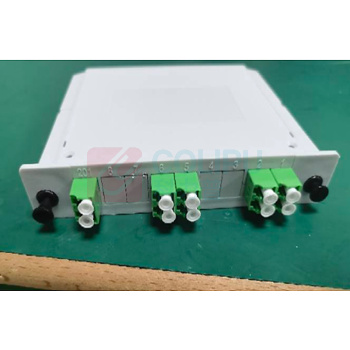 华骏康骐 插片式分线盒 (1*4)*2-P-LC/APC-Φ0.9-04-04 2进8出 