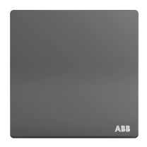 ABB 开关面板 一开单控单开单控开关 轩致系列 灰色 AF127-G