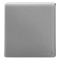 公牛 BULL 墙壁开关 G28系列 一位双控带荧光开关 86型面板G28K112C 星空灰 暗装 12001743