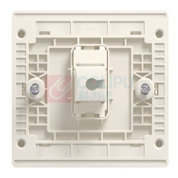 ABB 开关插座面板 一位电脑插座 86型单联网线宽带插座 轩致系列 灰色 AF331-G