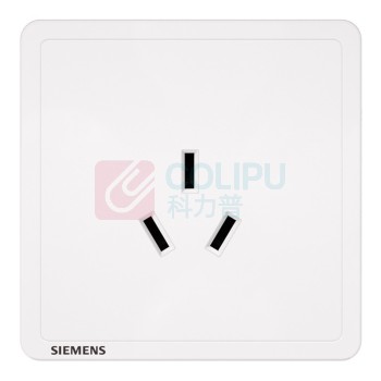 西门子 SIEMENS 开关插座 16A三孔插座面板致典 空调热水器适用 雅白色 5UB14433NC01