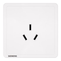 西门子 SIEMENS 开关插座 16A三孔插座面板致典 空调热水器适用 雅白色 5UB14433NC01