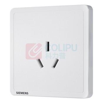 西门子 SIEMENS 开关插座 16A三孔插座面板致典 空调热水器适用 雅白色 5UB14433NC01