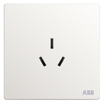 ABB 开关插座面板 16A三孔空调插座 轩致系列 白色 AF206