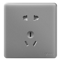 公牛 BULL 墙壁插座 G28系列 正五孔插座二三极连体插座 86型面板G28Z223 星空灰 暗装 12101036