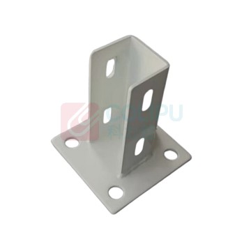 迈恻亦 安装地脚座 3030 材料铁喷塑 100mm*100mm底座 固定打孔直径14mm (灰白色)