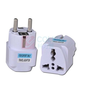 ST 转换插 1500W 欧式圆形圆头转换插 两芯 欧标ht