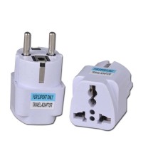 ST 转换插 1500W 欧式圆形圆头转换插 两芯 欧标ht