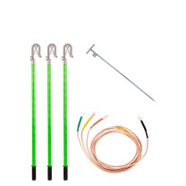 金能电力 JINNENG ELECTRICITY 110kv接地线组 JN-JDXZ-110 2m棒组+35m㎡软铜线(3*3m+18m) 2节,含地丁
