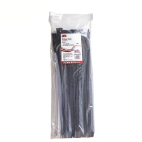 3M 自锁尼龙扎带 CT15BK120-C 抗高低温 工业捆扎带束线带理线带381mm×7.6mm (黑色) 100个/包