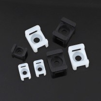 泰创健 扎带固定座 螺丝孔:5.0mm 外径14mm (黑色)