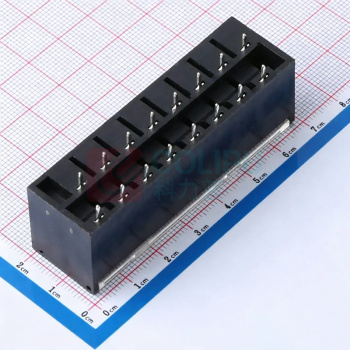 优企 接线端子 2*8P 间距7.62mm 高低错位栅栏式带盖