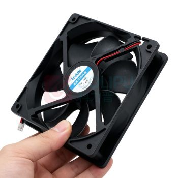 汇君 HJUN 电脑工控CPU散热风扇 MF8025SM12FG 静音大风量智能监测转速3PIN柜机DC12V 三线风扇 80*80*25MM-12v 0.25A