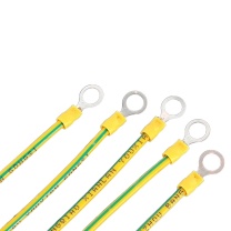 沃尔核材 法兰静电跨接线 Φ14×300 \UT6-14 横截面积6mm² 线鼻黄铜镀镍