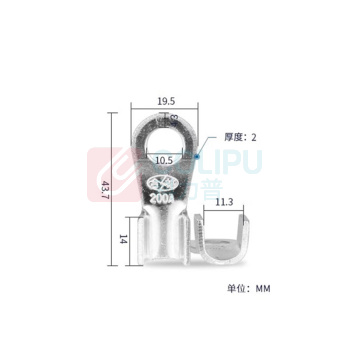 瓦力 开口铜鼻 OT-200A (10只装) 适用25-50平方 圆形线耳接地线耳接线柱