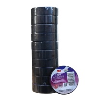 3M 绝缘胶布 1500# 18x10x0.13mm (黑色) 1包10卷
