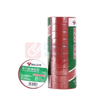 公牛 BULL 电工胶带 GN-ET8A 14m*17.7mm*0.15mm (红色) 10卷 13300136
