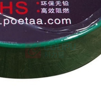 颇尔特 绝缘胶带 POETAA6600 优质PVC电气绝缘胶带18mm*0.18mm*20m (绿)