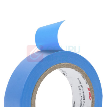 3M 电工胶带 150# 18mm*10m*0.13mm(50卷) (蓝色) 电气绝缘胶带 PVC电工胶布 无铅600V 防潮耐酸碱