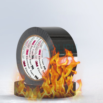 3M 绝缘玛拉电工胶带 1350F-2 20mm*66m 2卷 (黑色) 防水耐高温高压阻燃耐磨电气绝缘胶布